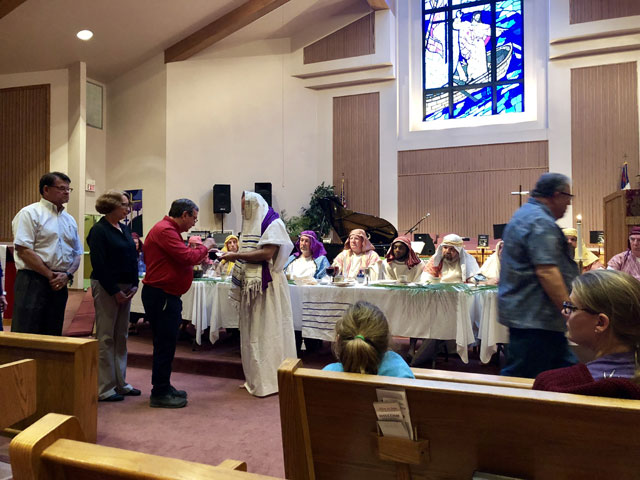 Maundy Thursday Ceremony, Holy Communion, Oakwood United Methodist Church, Lubbock Texas