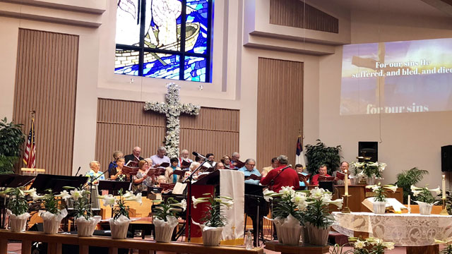 Easter Service Choir, Oakwood United Methodist Church, Lubbock Texas