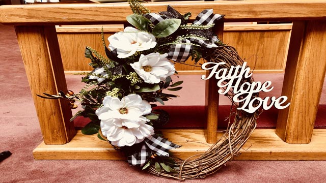 Fall Fest 2019 Wreath, Oakwood United Methodist Church, Lubbock Texas