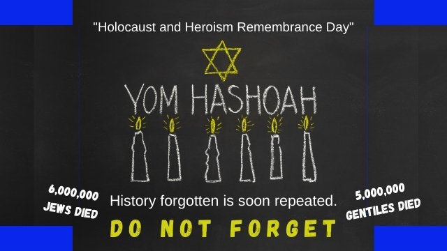 Holocaust and Heroism Remembrance Day, History Forgotten is Soon Repeated, Don't Forget | Oakwood United Methodist Church, Lubbock Texas